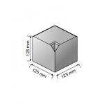 Small Kerb Internal Angle 125 X 125 X 125mm Charcoal - Image 2