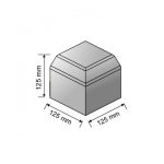Small Kerb External Angle 125 X 125 X 125mm Charcoal - Image 2