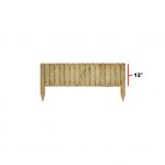 Log Panel Edging 1.1m x 150mm (12")