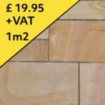 Natural Stone Calibrated Patio Kit Modak Sunset Indian Sandstone