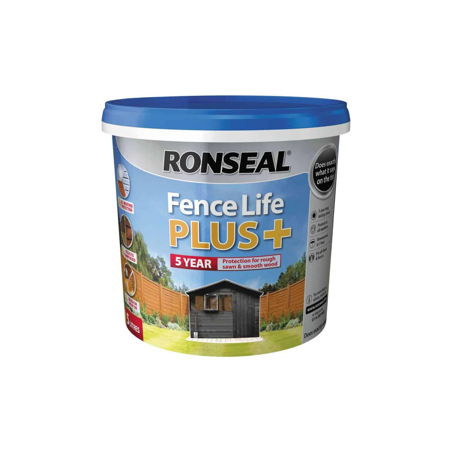 RONSEAL FENCE LIFE PLUS (5LT) EACH – Buildland Ltd