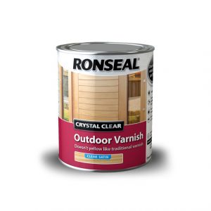 Ronseal Crystal Clear Outdoor Varnish Satin - UK Bricks, Timber, Pavers ...