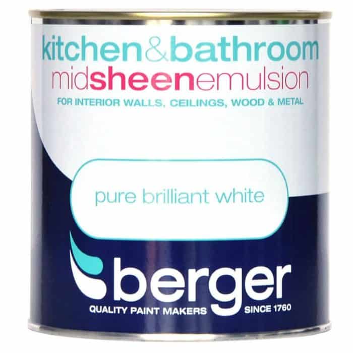 BERGER KITCHEN AND BATHROOM PURE BRILLIANT WHITE