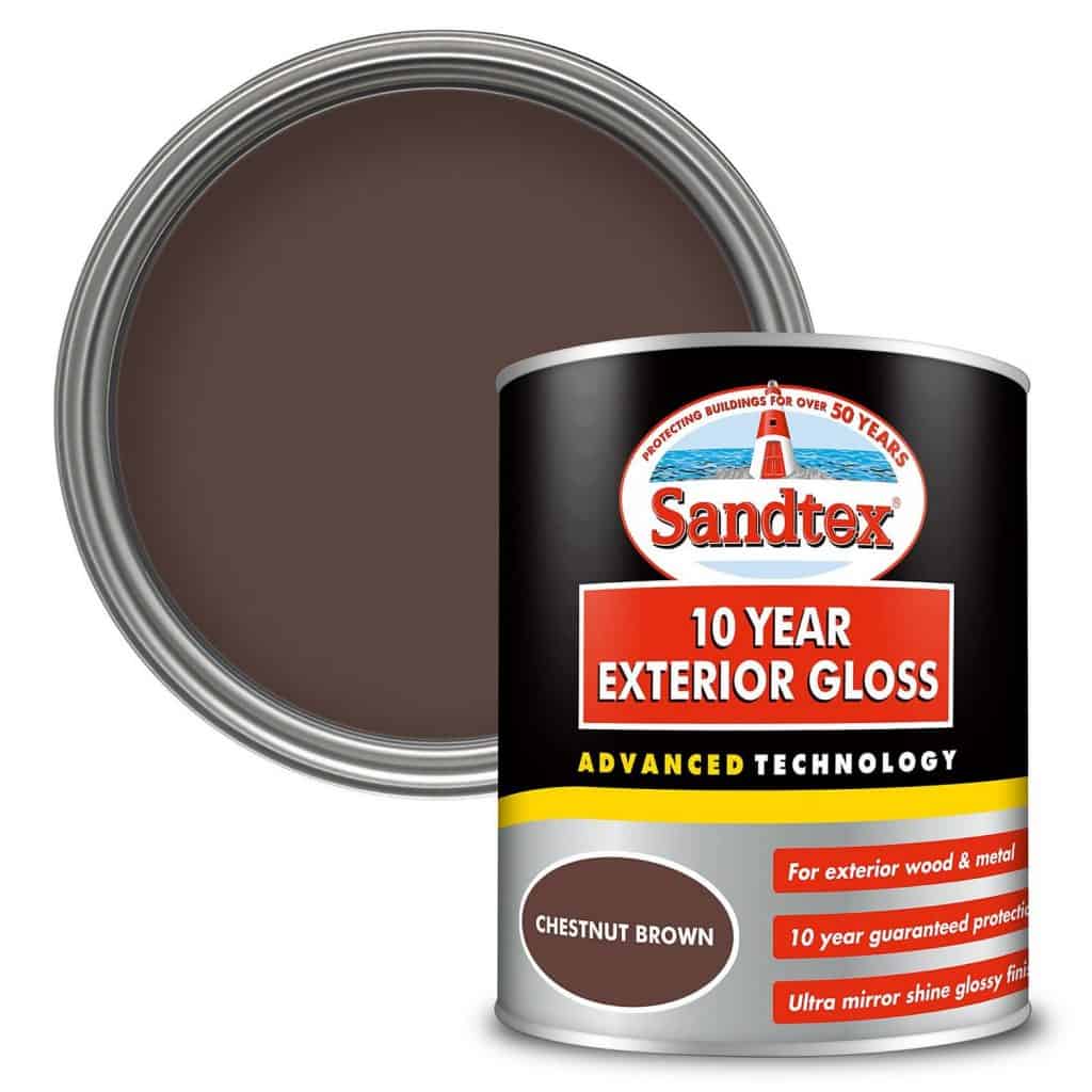 dark brown masonry paint