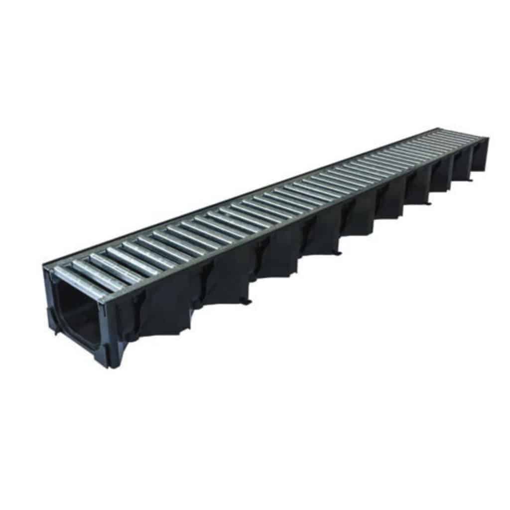 Aco Hexdrain 1m Channel With Galvanised Grating - UK Bricks, Timber ...