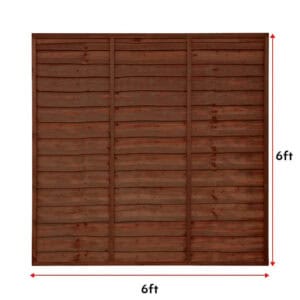 brown fence panel 6x6 1