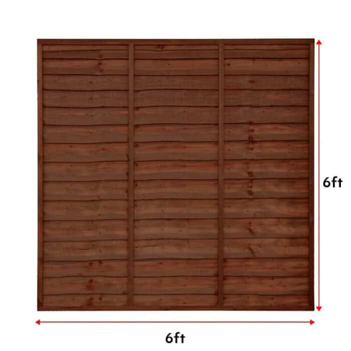 brown fence panel 6x6 1