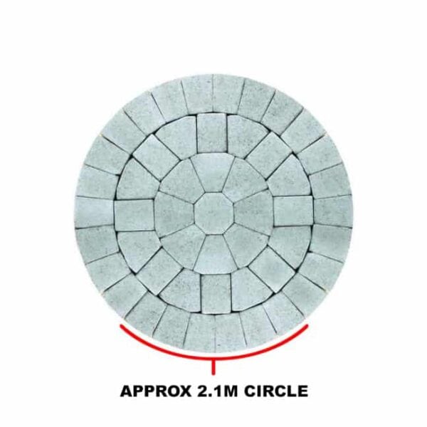 Tumbled Cobble Circle Birch 2100mm