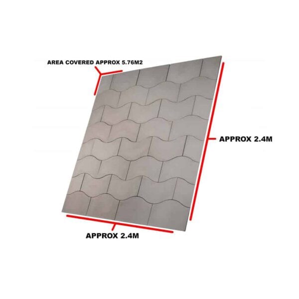 Prestbury Wave 2.4 X 2.4m 5.76m2