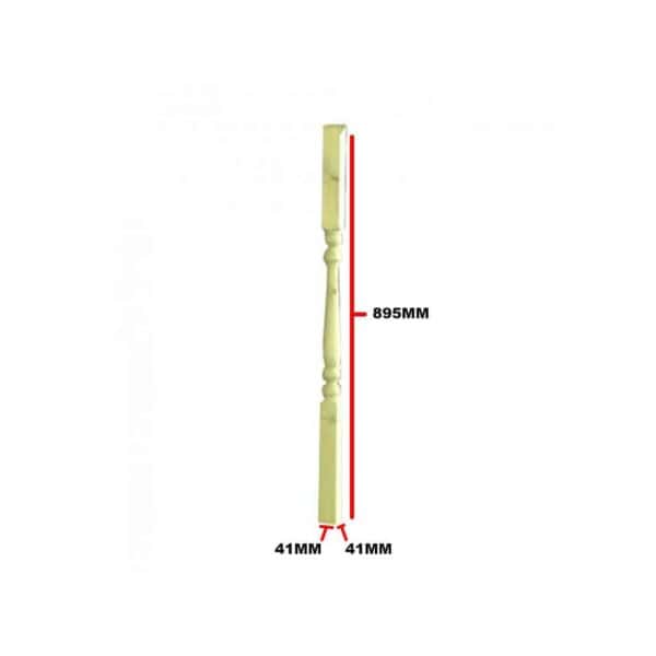 Edwardian Deck Spindle 895 X 41 X 41mm