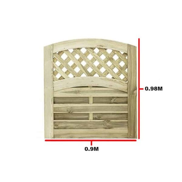 Elite St Mellor gate 0.9m x 0.98m timber garden gate