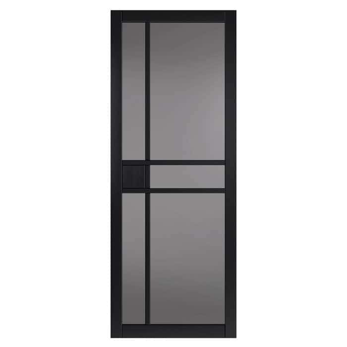 City Black Tinted Glazed Internal Door