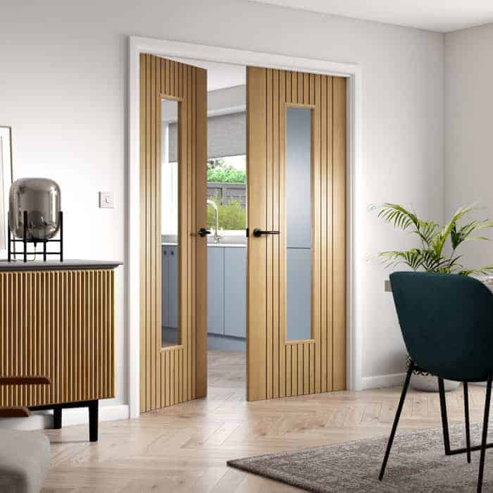 Aria Oak Glazed Internal Door - Image 4