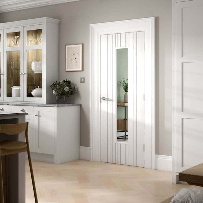 Aria White Glazed Internal Door - Image 3