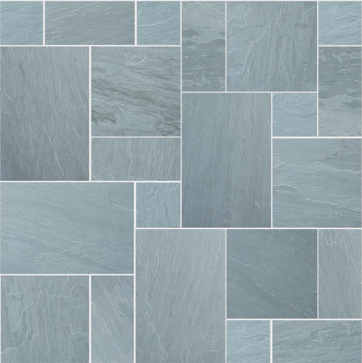 Natural Stone Calibrated Patio Kit Natural Grey Indian Sandstone - Image 4