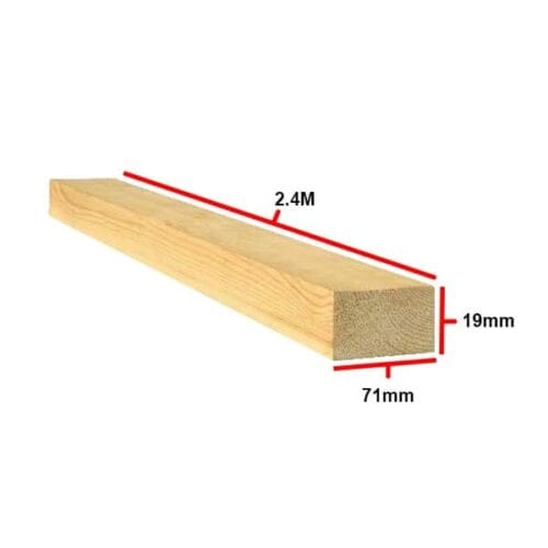 PLANED SMOOTH TIMBER 71MM 19 2.4