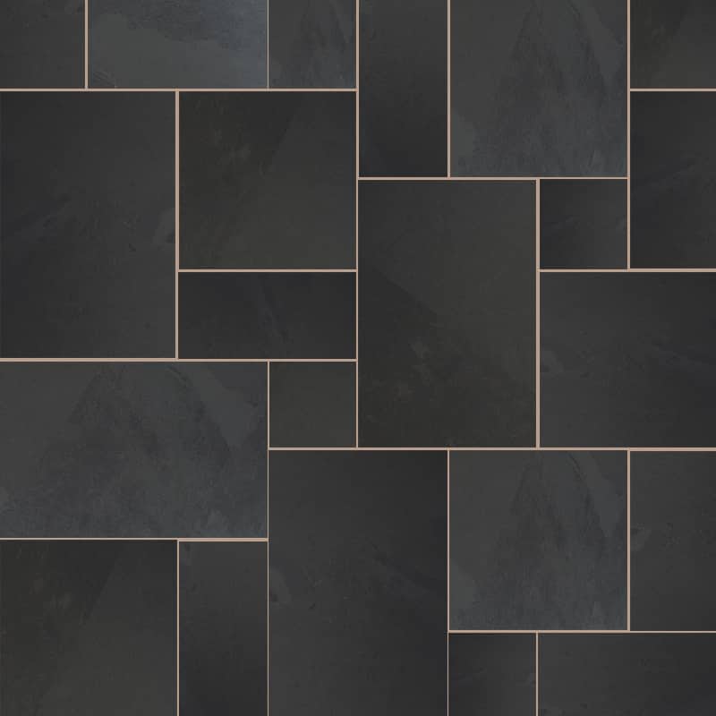 Natural Stone Calibrated Patio Kit Black Slate - Image 5