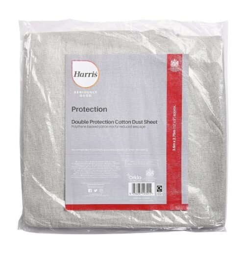 Seriously Good Cotton Dust Sheet Poly Backed 12ft X 9ft