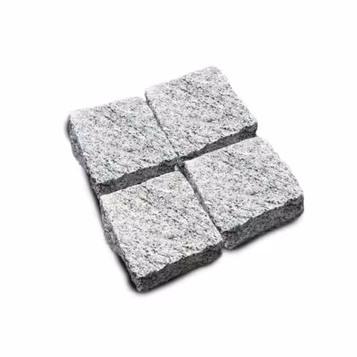 Silver Hand Cut Granite Cobbles 100 x 100 x 50mm +/-