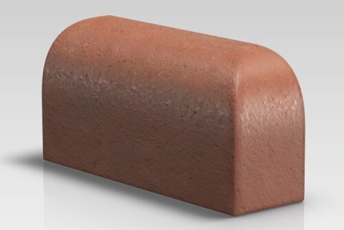 Bn 10.2 Single Bullnose External Return On Edge Red Right