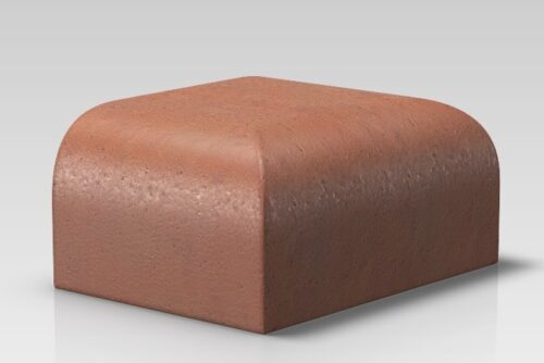 Bn 15.2 Stop End To Double Bullnose Square Corners On Bed Red