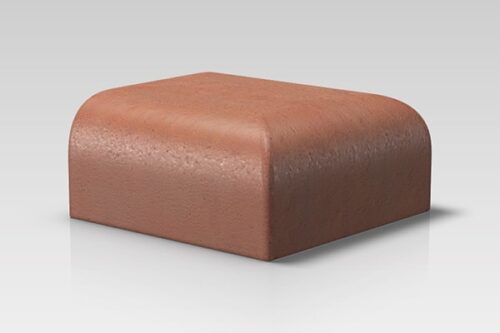 Bn 15.4 Bullnose Stop End To Double Bullnose Square Corners On Bed Red