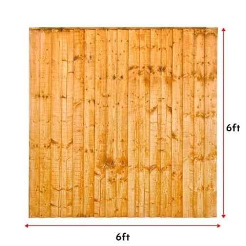 Featheredge Close Board Panels 6Ft X 6Ft