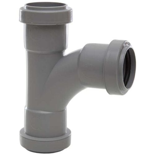 Grey waste tee pipe