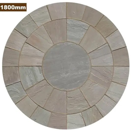 Natural Stone Circle Raj Green 1800mm