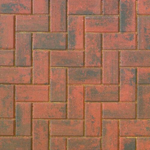 60mm Formpave Paver Red Brindle