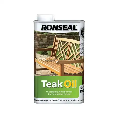 Ronseal Matt Teak Furniture Wood Oil 500ml5010214858194 08c Bq