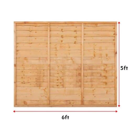 Superior Fence Panels 6Ft X 5Ft