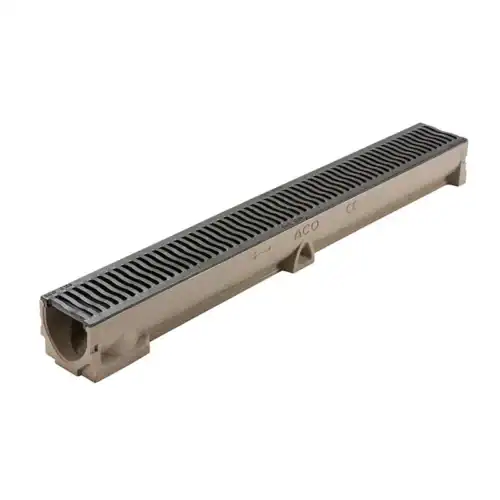 B125 raindrain channel for surface water drainage in driveways and patios