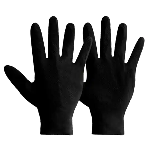 Mercator Ideall Grip Nitrile Gloves Black